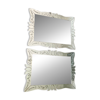 Pair of Venetian style mirrors