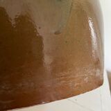Flamed glazed jar