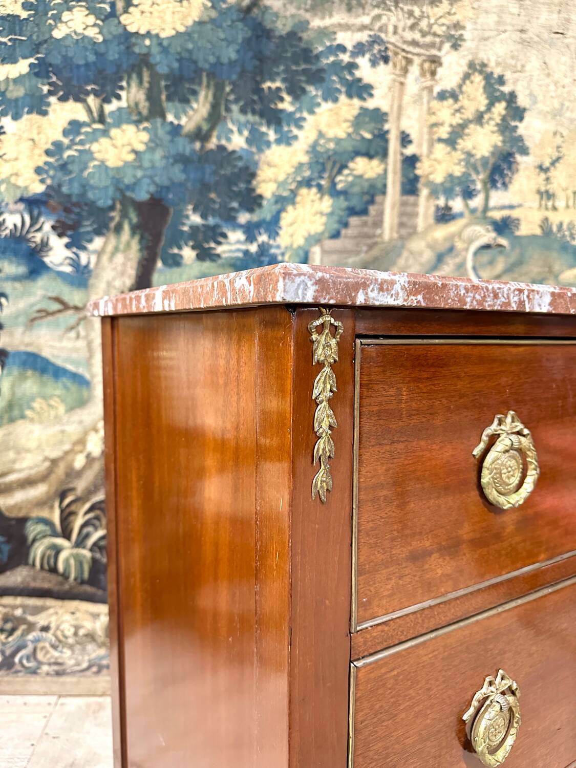 Small Louis XVI Style Mahogany Commode. Napoleon III period