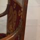 Empire-style shepherdess chair in mahogany