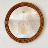 Rattan mirror