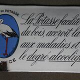 Enamelled plaque Potasse d'Alsace