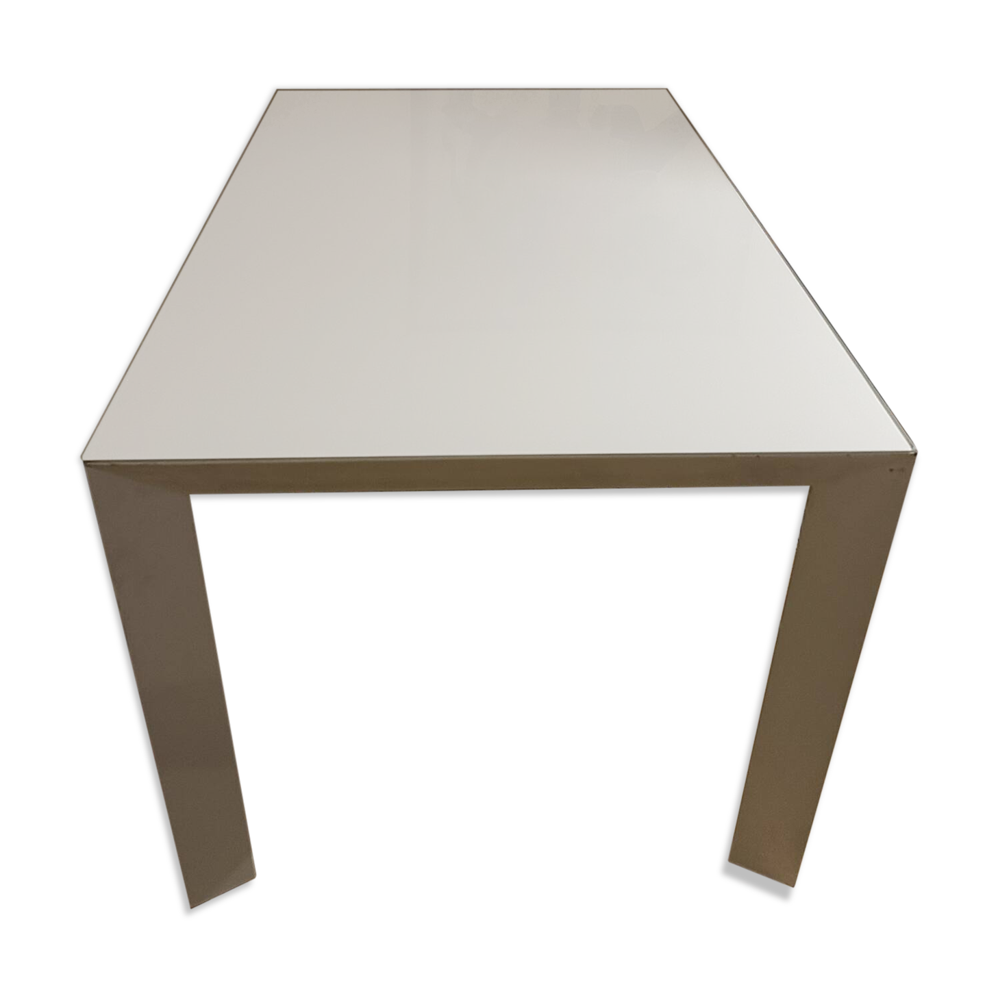 Office design albed nile – white glass – 120x80 cm