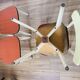 4 wooden chairs and formica kitchen