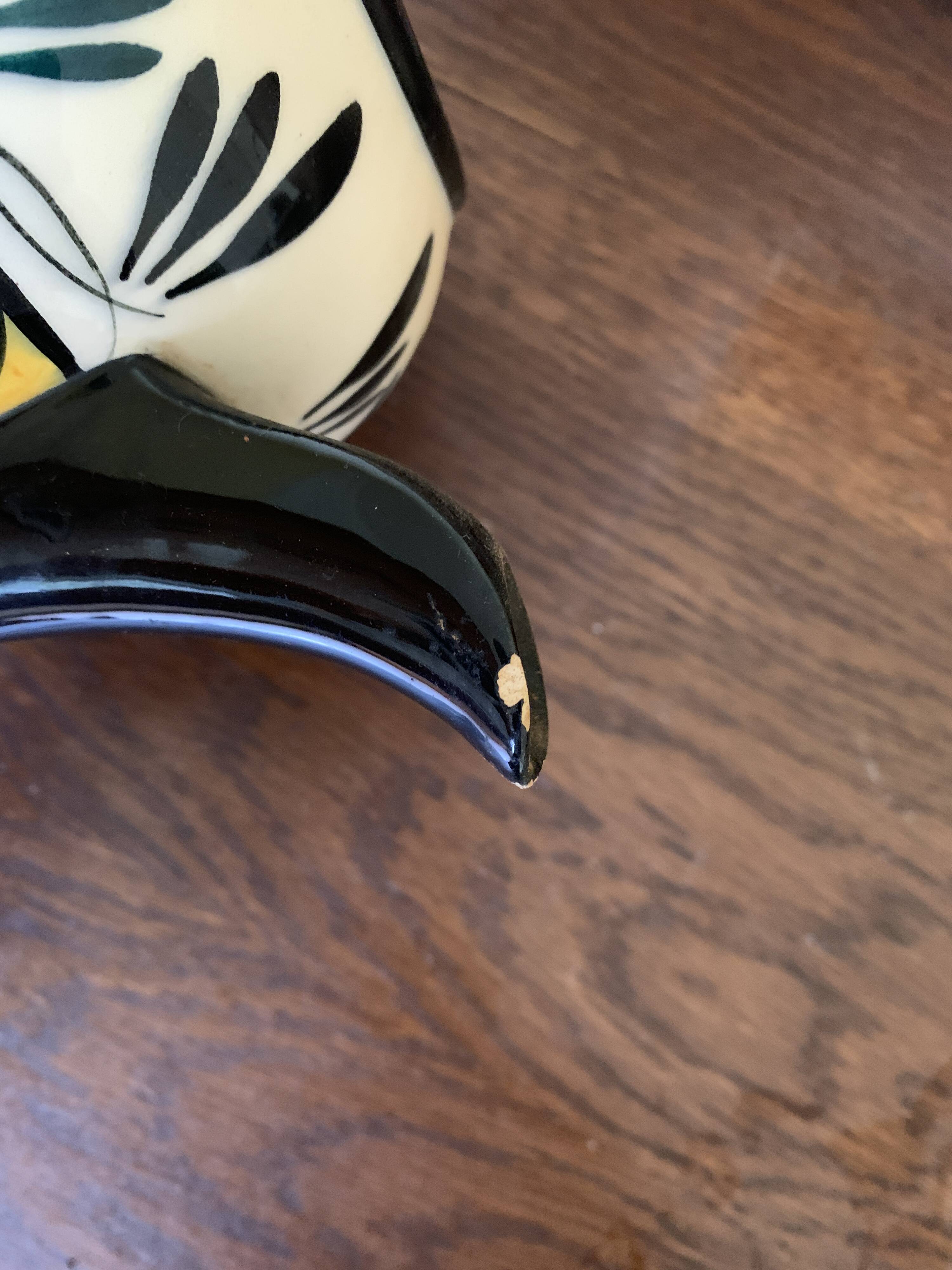 Rare complete Saint Jean de Bretagne coffee service - 10 cups, coffee pot.