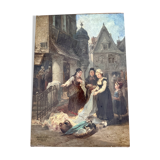 Oil/canvas original work Jules Achille NOËL (1810/15-1881)
