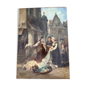 Oil/canvas original work Jules Achille NOËL (1810/15-1881)