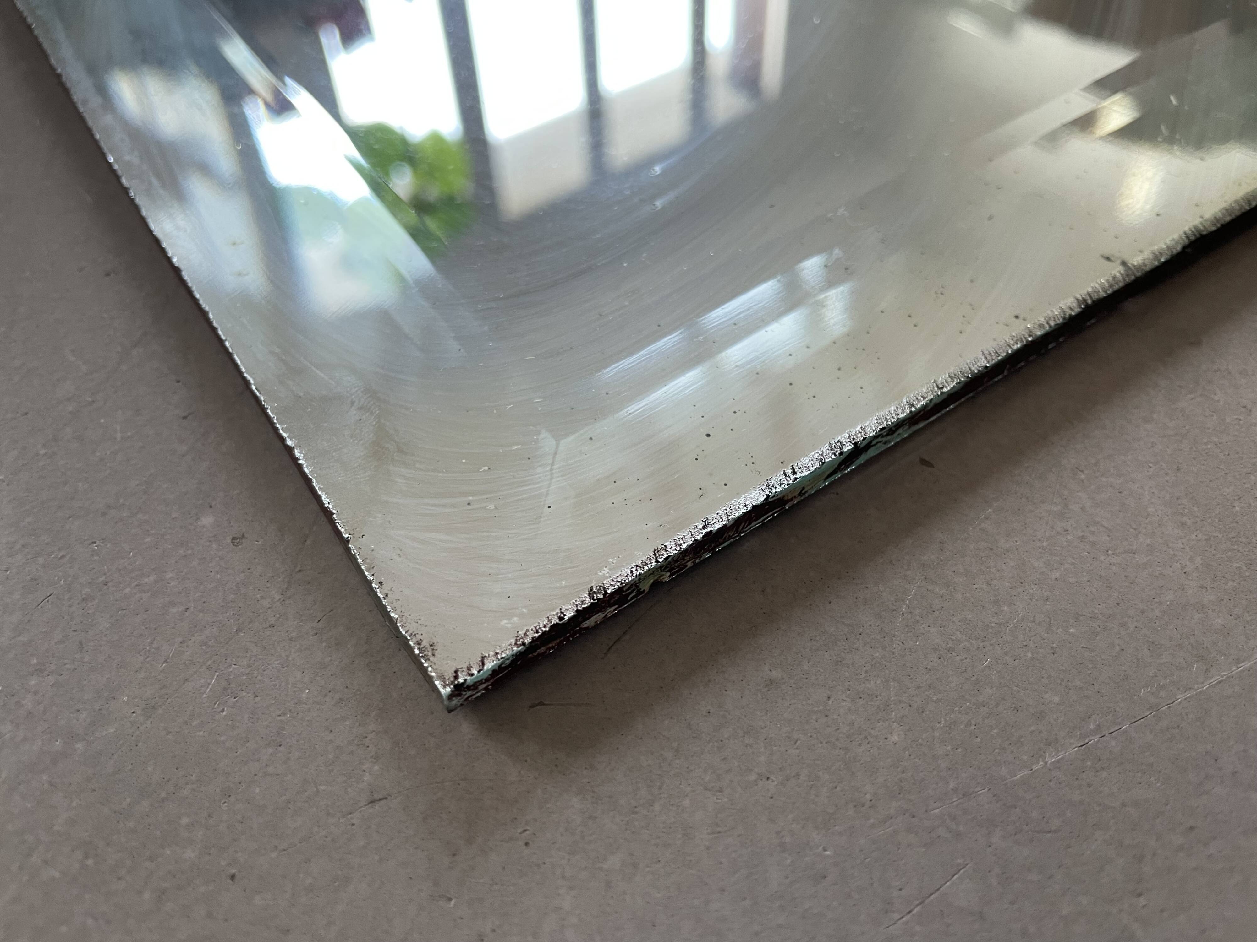 Old beveled mirror 33x120cm