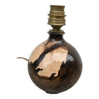 Ceramic ball lamp base signed Azé
