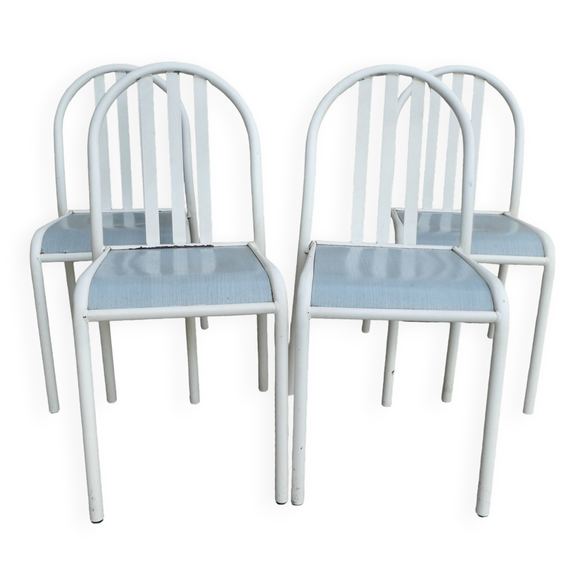 Set of 4 chairs by Robert Mallet-Stevens, 1960s.