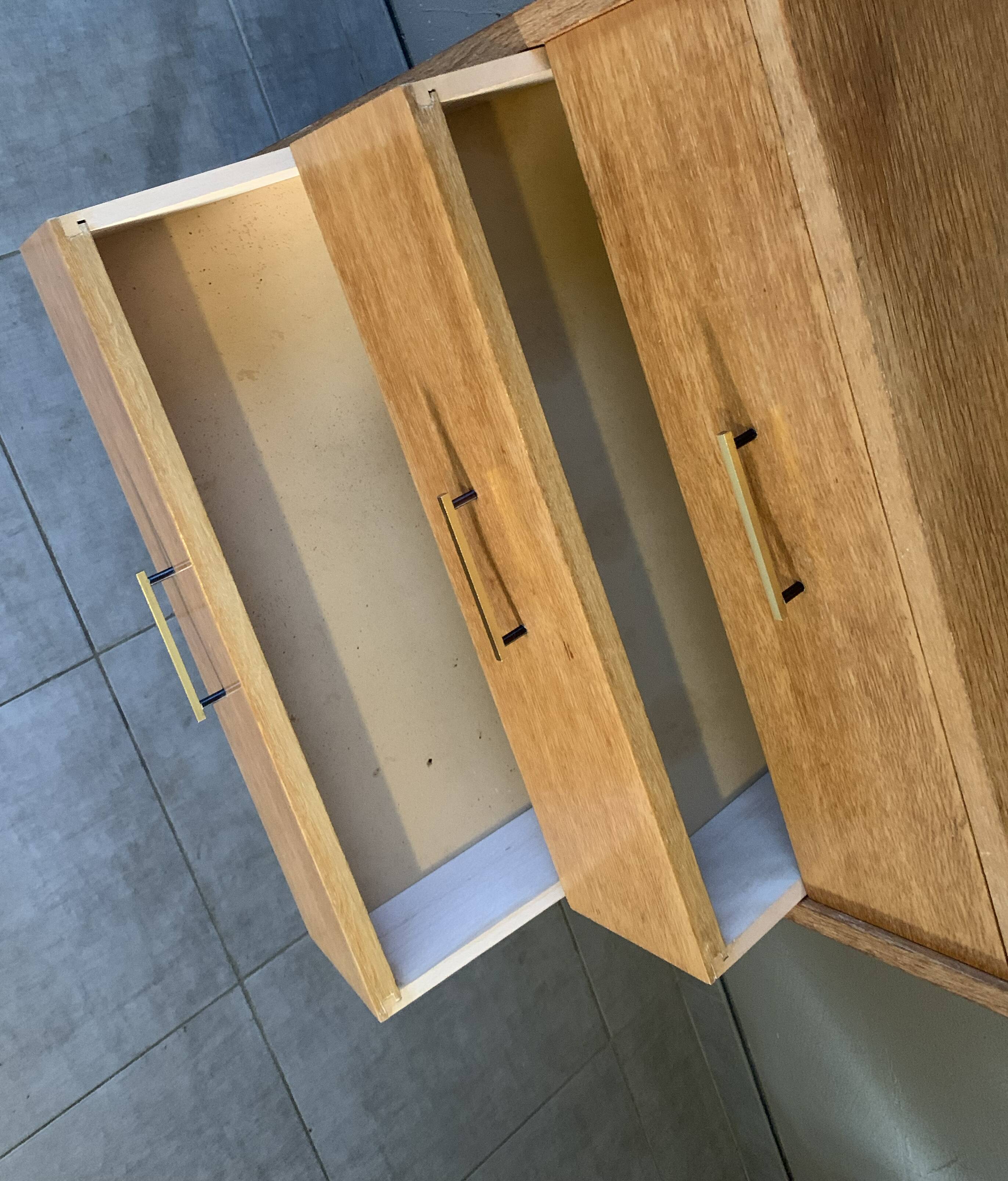 Vintage oak chiffonier from the 1950s