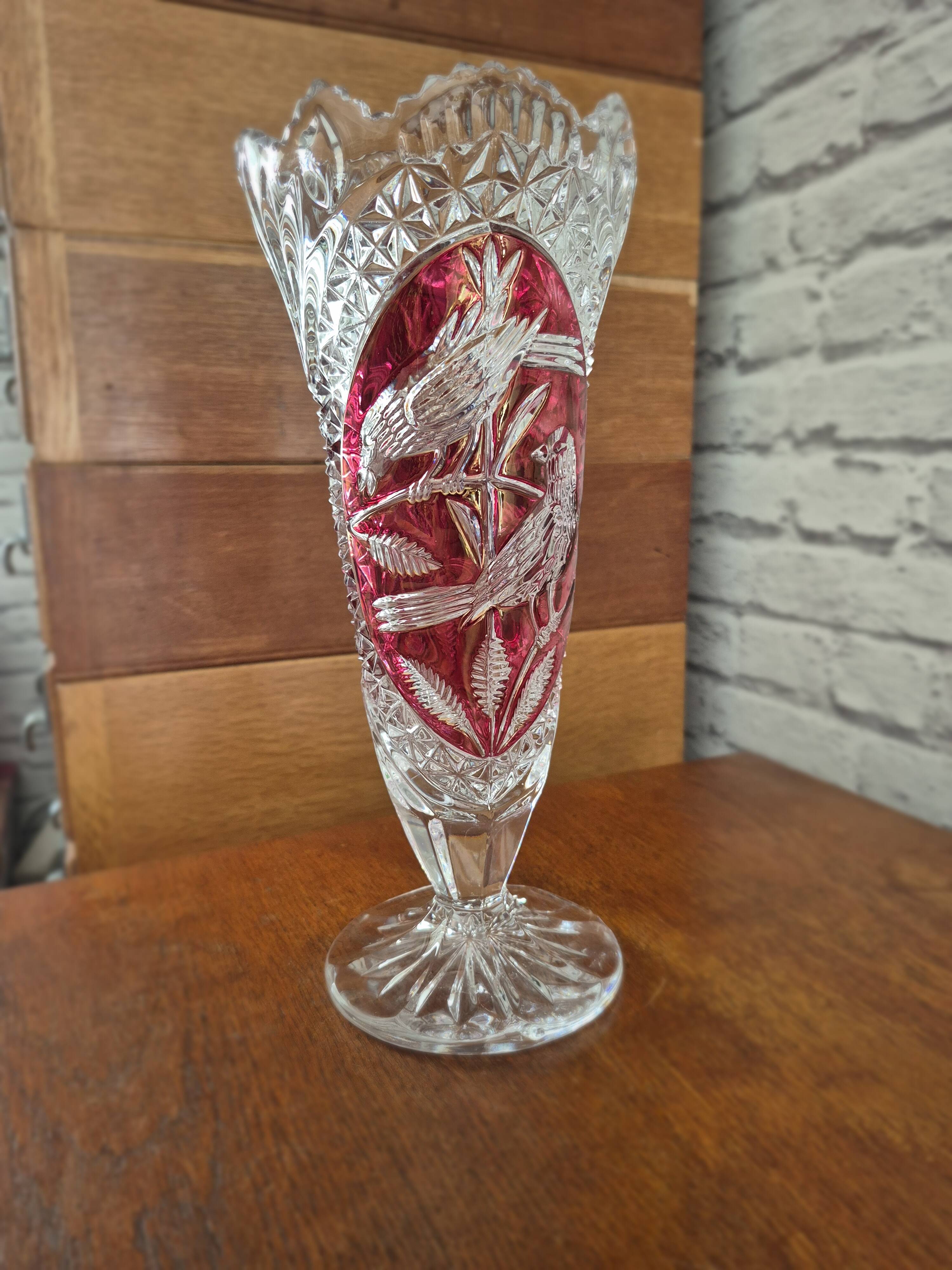 Vintage HOFBAUER crystal vase 60-70's