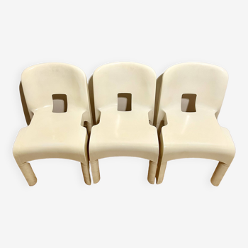 Lot de 3 chaises de joe Colombo pour Kartell, 1970