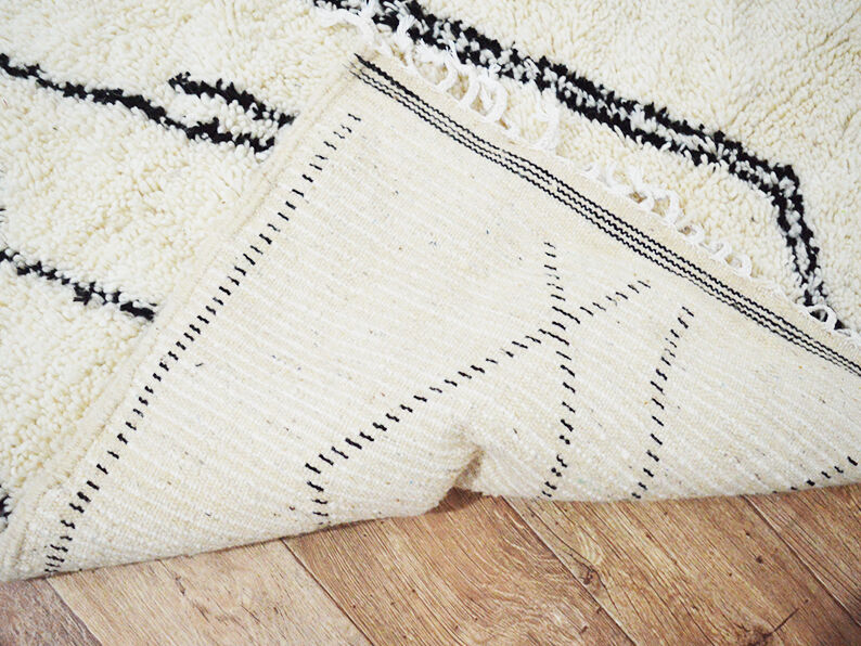 Moroccan carpet white 266x157cm