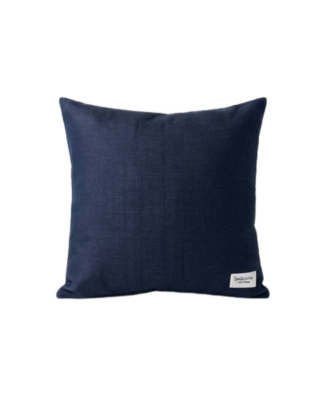 Navy blue and beige Kachin cushion cover (RIDA)