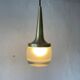 Heavy frosted glass pendant lamp by Staff, 1960s, Germany