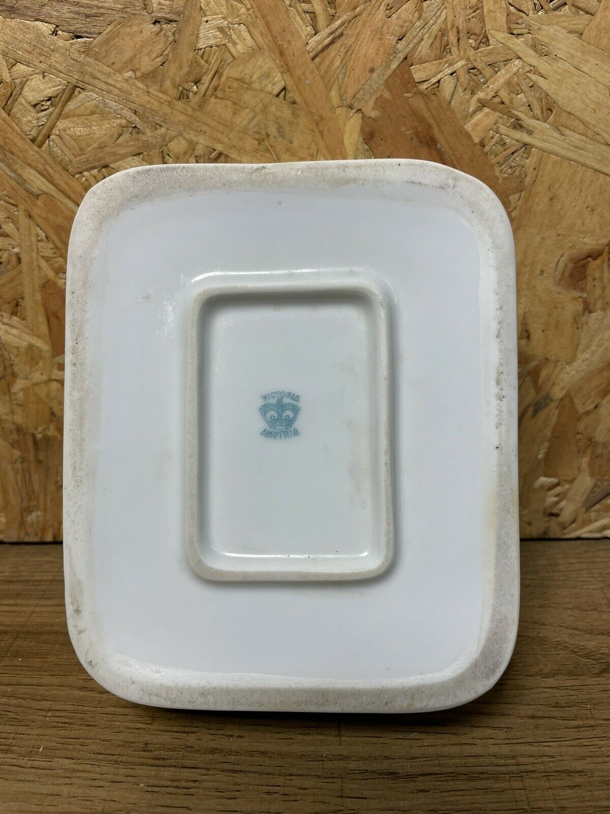 OLD SARDINE BOX, VICTORIA AUSTRIA PORCELAIN BOX