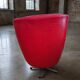Pair of high-back swivel lounge chairs Scandinavian modern leather & aluminium by UP Závody Rousínov 1960s Czechoslovakia