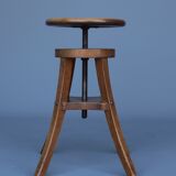 Industrial adjustable piano stool. 1930s