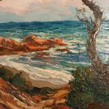 Mediterranean seaside painting