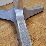 Vintage aluminium bistro table, 70 cm