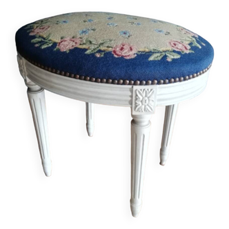Louis XVI style oval stool