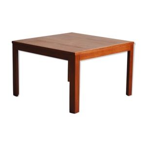 Table basse carrée en teck, années 1960