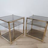 Belgo chrom side tables from the 70s