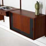 Teak modular shelving unit, Danish design, 1960s, manufactured by Hansen &