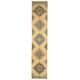 1970s Vintage Turkish Hand-Knotted Wool Cotton Yellow Runner Rug  74x383