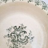 Plat creux en terre de fer gien - louis xv
