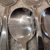 12 pelles a glace metal argente orfevre Vuillermet Lyon LXVI perles