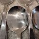 12 silver metal ice scoops by the silversmith Vuillermet Lyon LXVI pearls