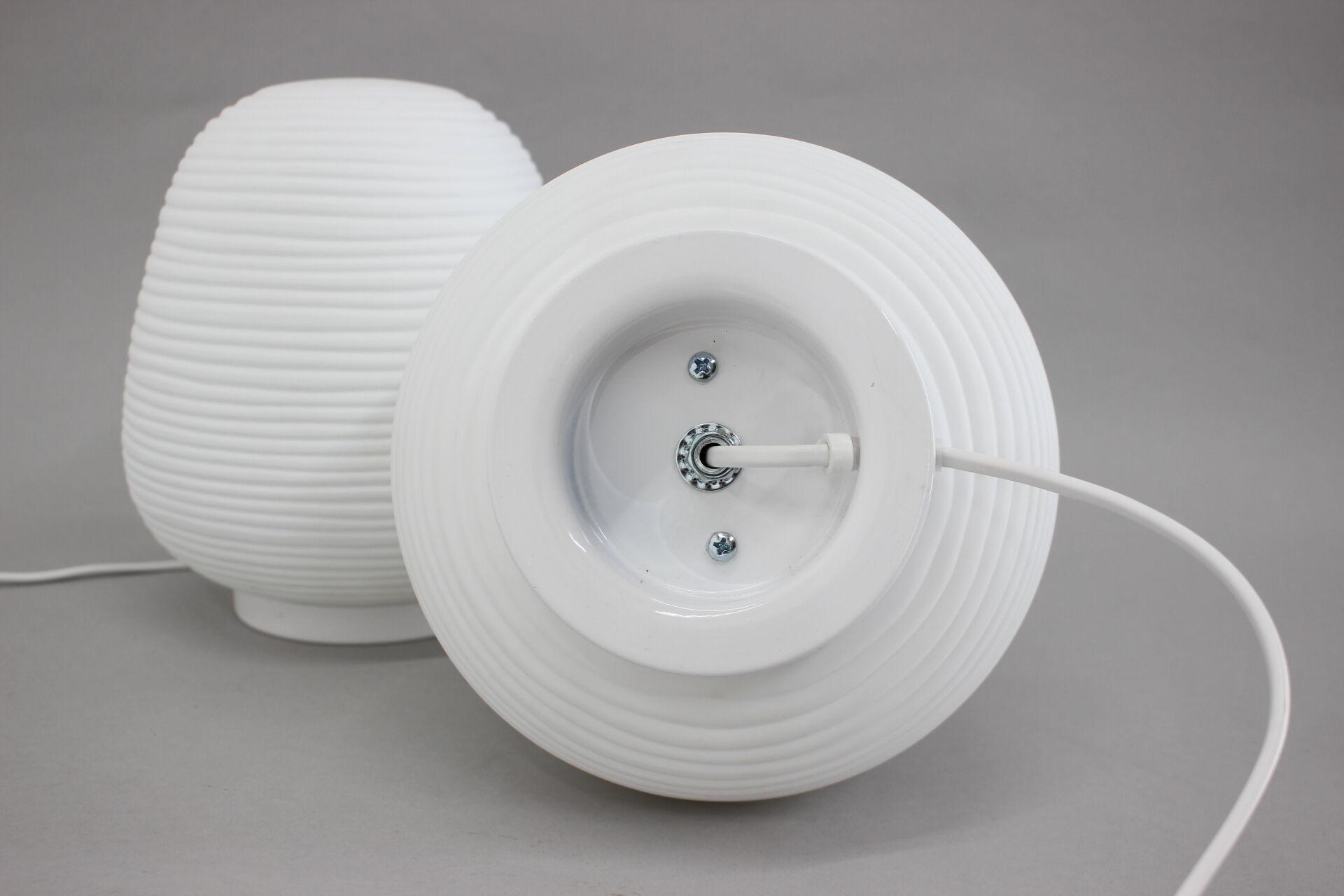 Pair of Italian Glass Table Lamps