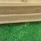2-door, 1-drawer mirrored cabinet in art deco style, raw oak wood