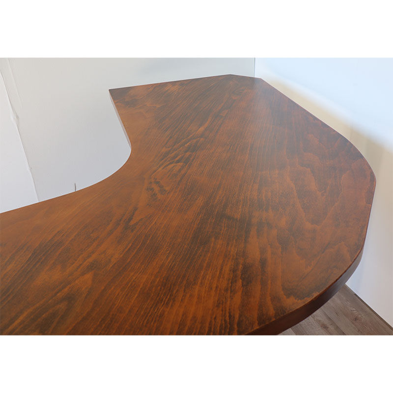 Vintage desk "Boomerang" solid wood 1950