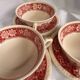 Tasses à soupe Villeroy et Boch Rusticana avec soucoupes.