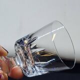 10 verres a pied a digestif en cristal cristallin de portieux taillé