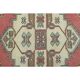 1970s vintage Turkish Oushak handmade wool cotton pink area rug 190x245