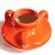 Max Idlas ceramic orange handle vase, 1960s