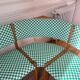 Vintage pine corner bench dining area