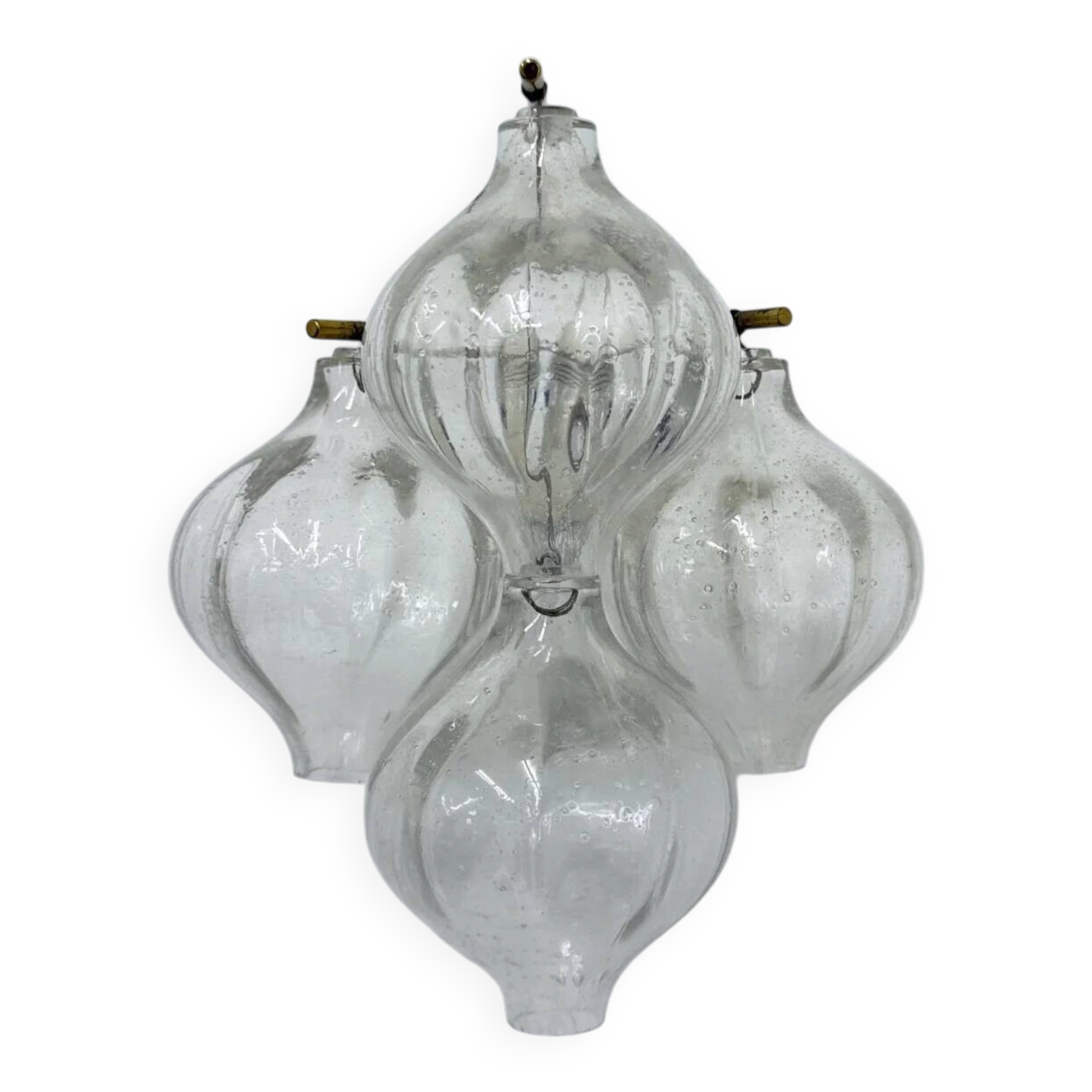Tulipan glass sconce by Kalmar, Austria, 1960s
