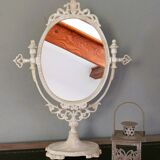 White table psyche mirror