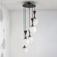 5-pendant chandelier by Reggiani, 1960s