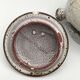 Vintage candy jar in enameled ceramic from Vallauris with thistle decoration