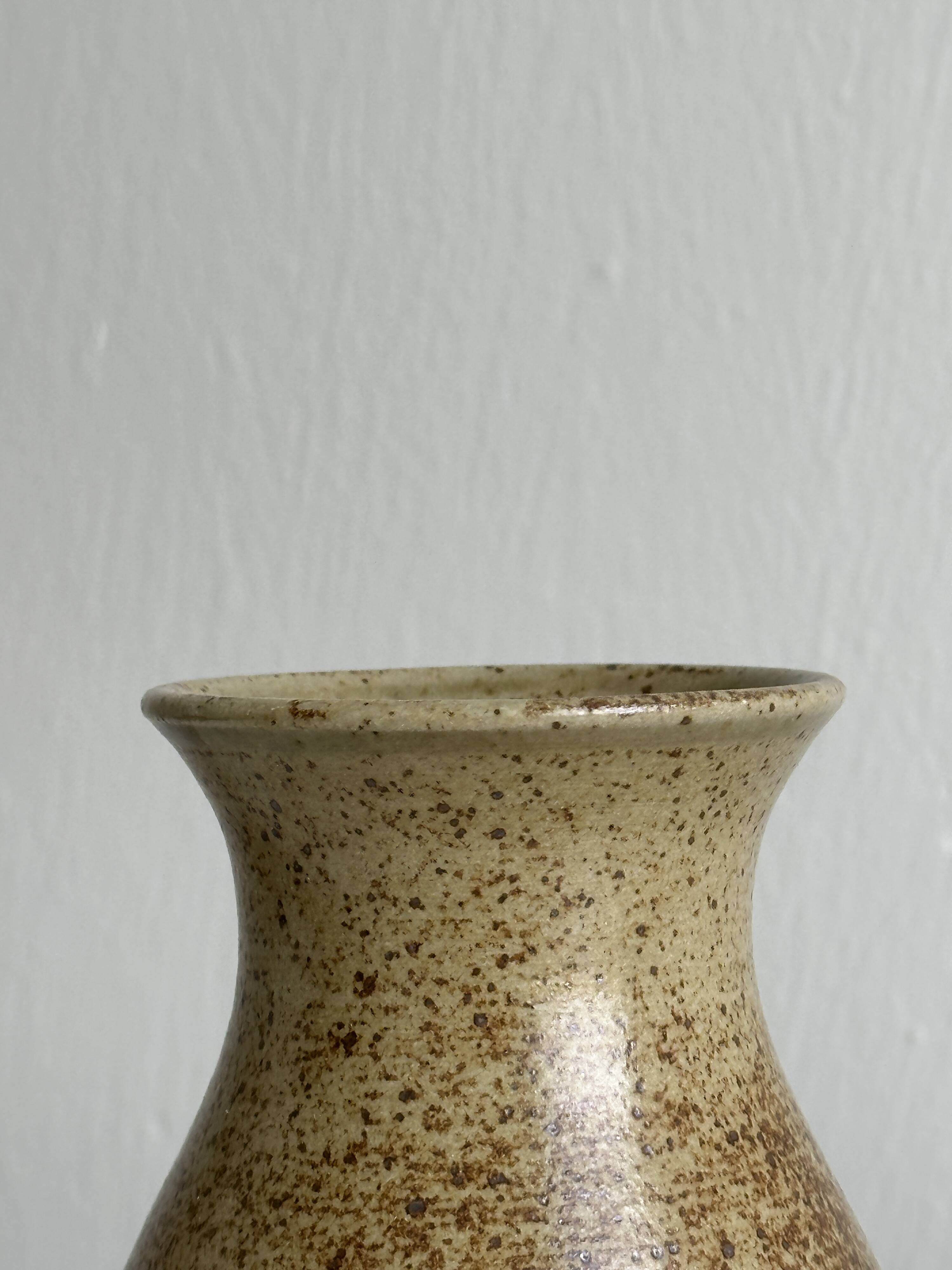 Small pyrite stoneware vase