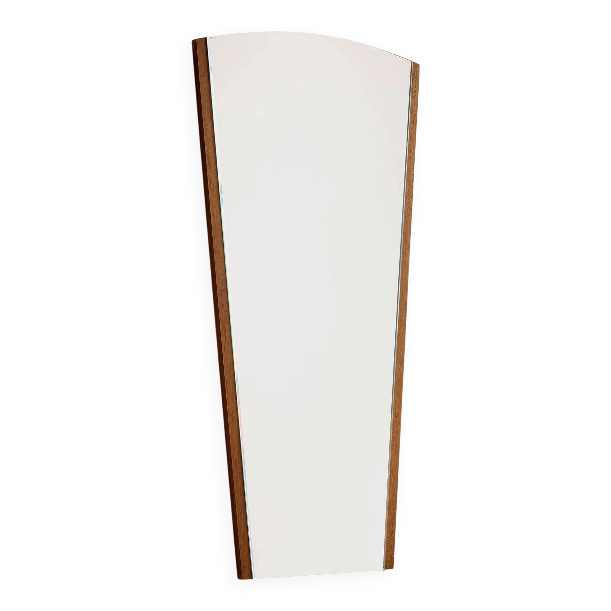 Miroir encadré en teck
