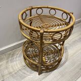70s rattan bar