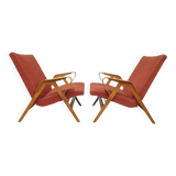 Pair of armchairs by františek jirák for tatra nabytok, 1970´s, czechoslovakia