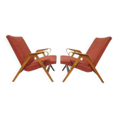Pair of armchairs by františek jirák for tatra nabytok, 1970´s, czechoslovakia